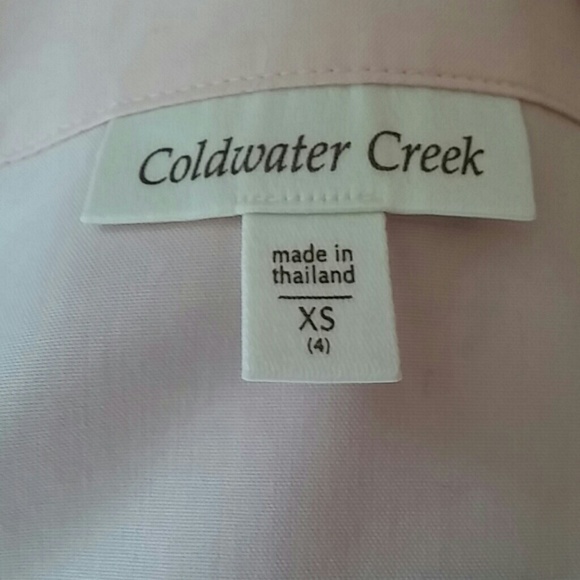 Coldwater Creek Pink Button Down Shirt Size XS - Picture 6 of 6